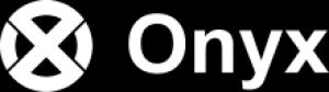 A white circle with an x through it, followed by "Onyx" in white